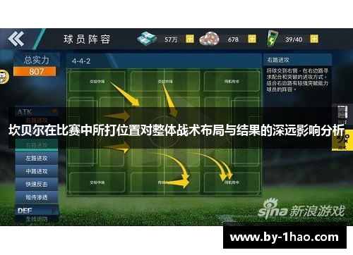 坎贝尔在比赛中所打位置对整体战术布局与结果的深远影响分析